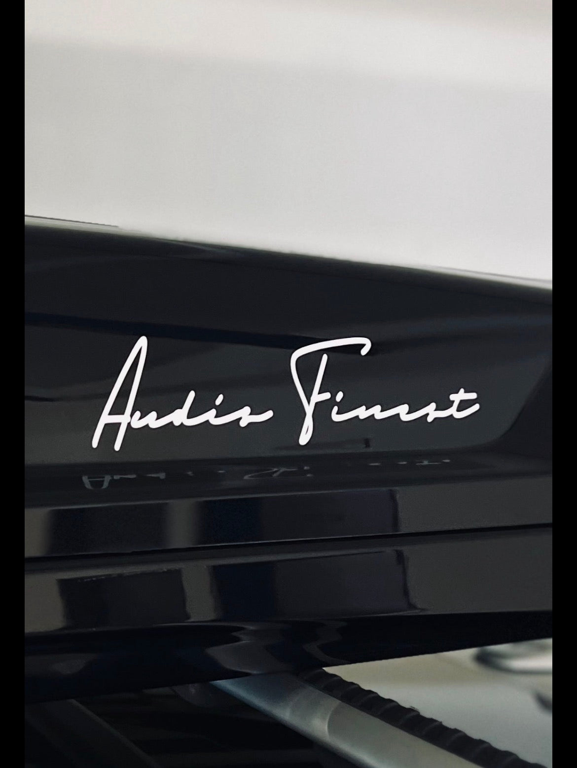Audis Finest Script Decal 2-pack