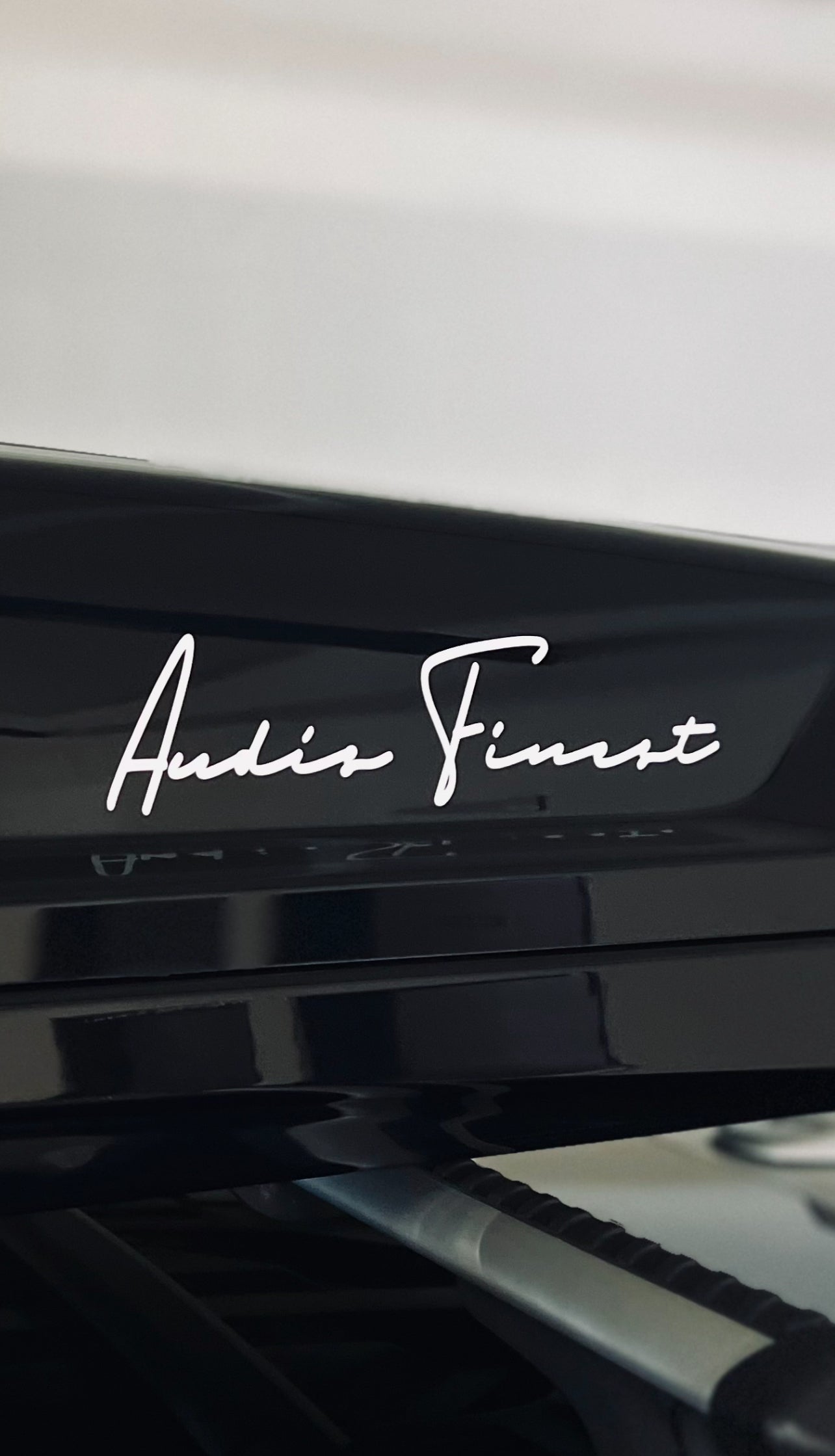 Audis Finest Script Decal 2-pack